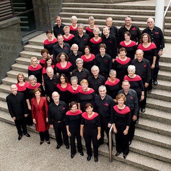 Brisbane Concert Choir photo on stairs