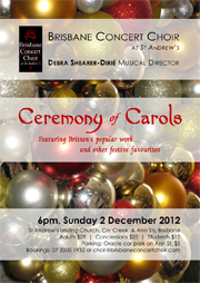 Ceremony of Carols poster