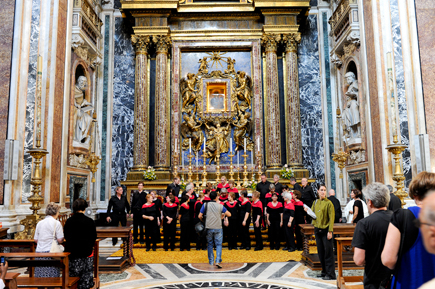 Mass in Chapel at Basilica Santa Maria Maggiore